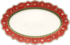 Villeroy boch toy's delight serveerschaal - ovaal - 50 x 31 cm - kerst