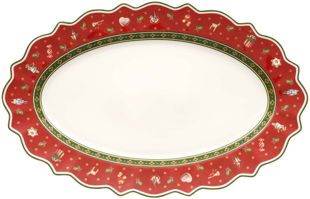 Villeroy boch toy's delight serveerschaal - ovaal - 50 x 31 cm - kerst
