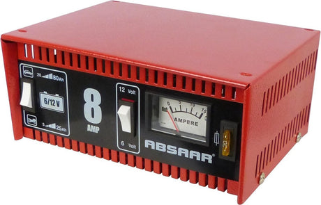 Absaar Batterieladegerät 8a 12V CHMVR - 6V 12V - 2 Lademodi