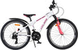 Volare XC Race Kinderfahrrad – 24 Zoll – Weiß Rosa – 21 Gänge