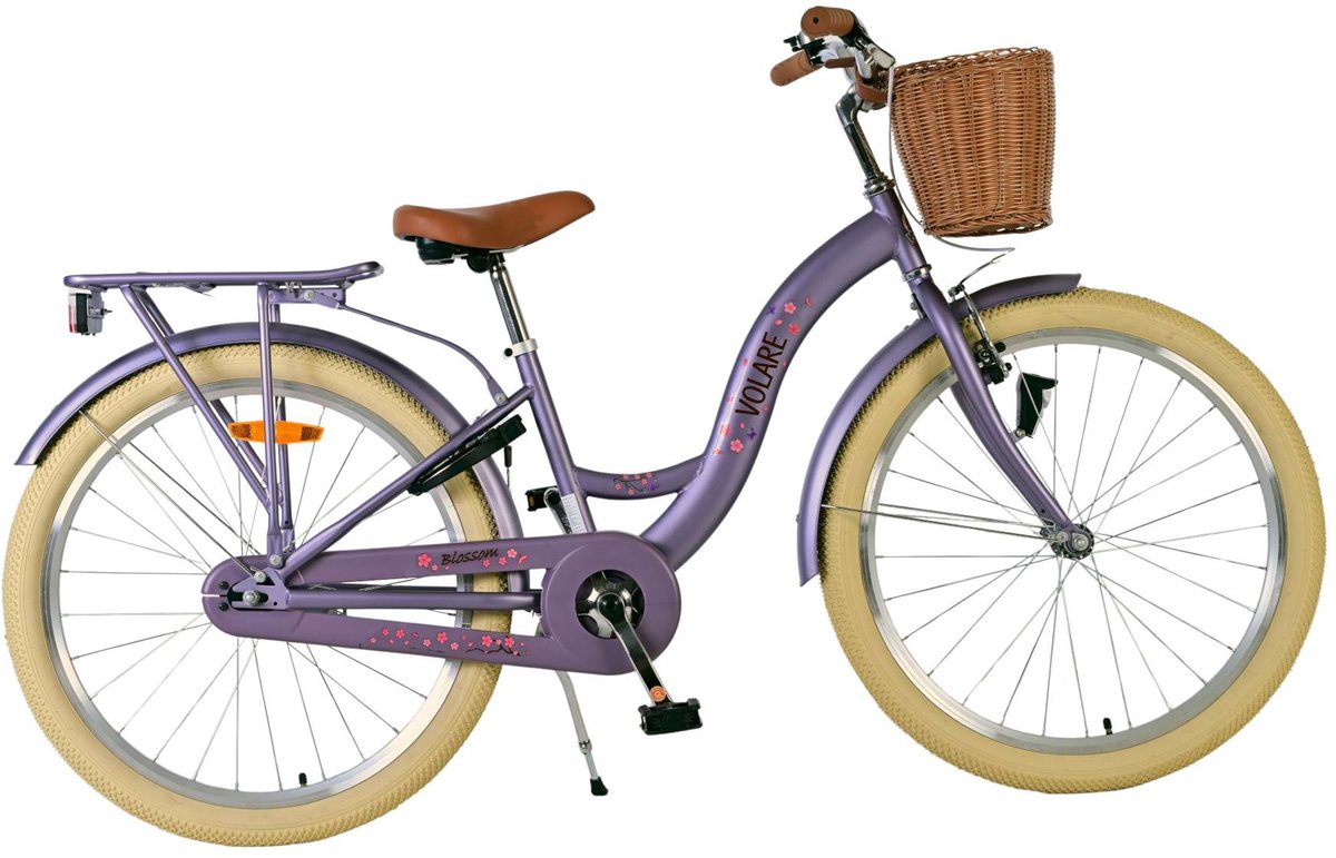 Volare Blossom Kinderfahrrad - Mädchen - 24 Zoll - Flieder