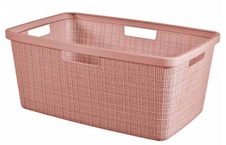 Curver Jute-Wäschekorb 46l – Rosa
