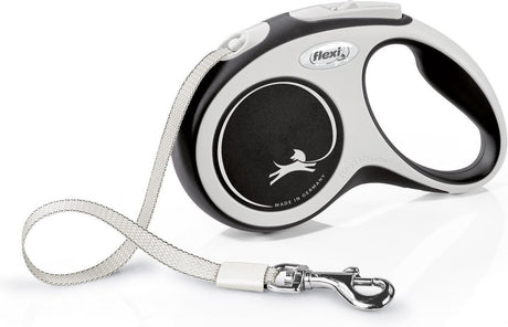 Flexi New Comfort - ausziehbare Hundeleine - S - 5 m - Schwarzgrau - <12kg