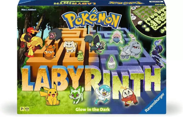 Ravensburger – Pokémon Labyrinth leuchtet im Dunkeln – Strategie-Brettspiel