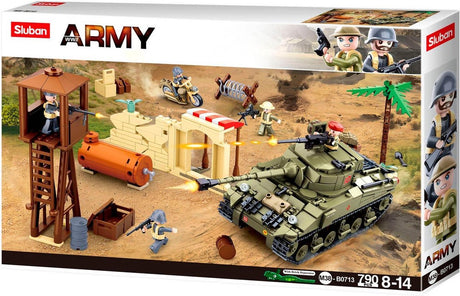 Sluban Army Wwii Army Big Battle – Bauspielzeug-Modellbausatz mit 790 Bausteinen – M38-B0713 ab 8 Jahren