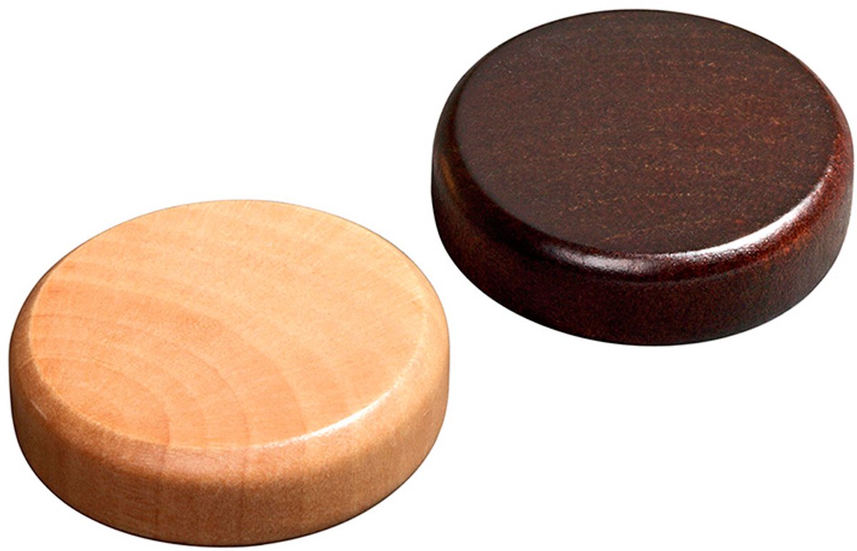 Philos Backgammonsteine Mini – 30 Stück Schima-Holz – 20 x 8 mm