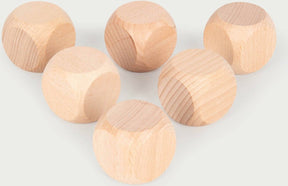 Tickit® natürliche Holzwürfel – 40 mm