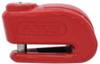Abus Motorradschloss – Rollerschloss Scheibenbremsschloss mit Alarm – 370 Auslösealarm 2.0 – Sicherheitsstufe 9 – Rot – geeignet für Motorräder – Motorroller
