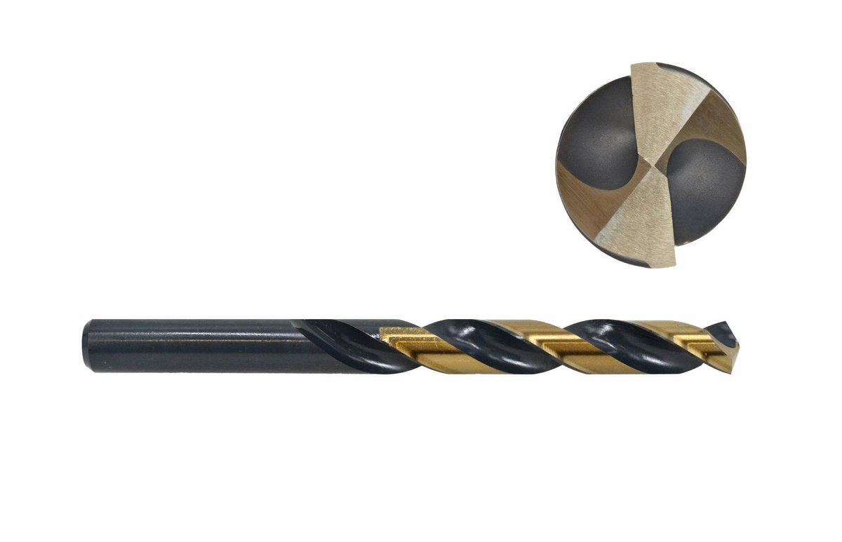 Awtools premium serie - metaalboor hss m2 - 4,8mm - 10 stuks - cylindrische schacht