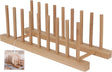 Home styling bordhouder natuurlijk bamboe 34 x 12,5 x 12 cm