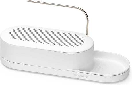 Brabantia Sinkstyle Spülbecken-Organizer – mit Geschirrtuchhalter – Mineral Fresh White