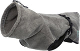 Trixie Bademantel Hund Terry Stoffgrau