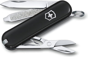 Victorinox klassisches SD-Taschenmesser – Dark Illusion – 7 Funktionen – Edelstahl