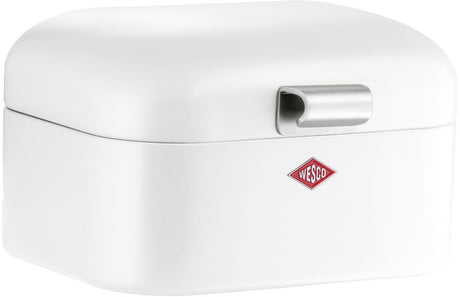Wesco Mini Grandy Brotkasten | 2 Liter - Größe S | Metall - weiß | Brotkasten