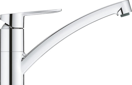 Grohe starteco Küchenarmatur – niedriger Auslauf – 140° Schwenkbereich – Chrom