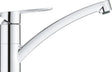 Grohe starteco Küchenarmatur – niedriger Auslauf – 140° Schwenkbereich – Chrom