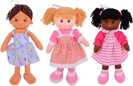 Johntoy Baby Rose weiche Puppe, 40 cm.