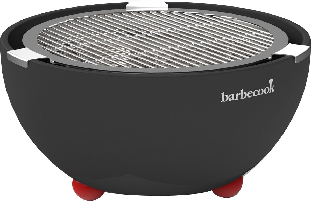 Barbecook Joya – Tischgrill-Holzkohle – inkl. Set mit 4 Grillzangen – schwarz – 31 cm