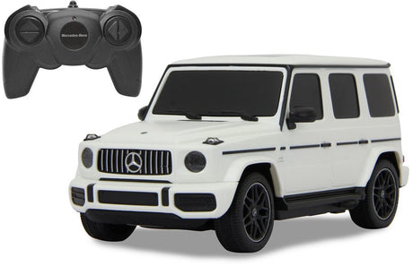 Jamara RC-Fahrzeugauto – 405192 RC-Auto Mercedes-Benz G63 – G-Klasse – weiß – 2,4 GHz RC-Modell fertig – 1:24 gesteuertes Auto