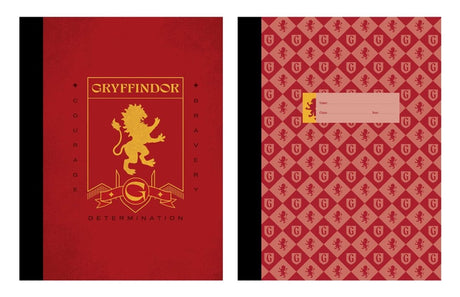 Harry potter: gryffindor composition notebook set (set of 2)