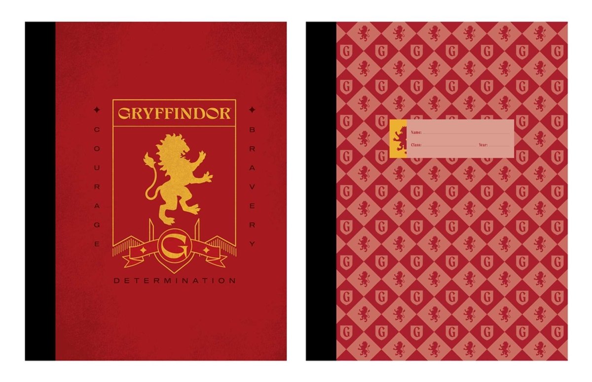 Harry potter: gryffindor composition notebook set (set of 2)