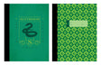 Harry potter: slytherin composition notebook set (set of 2)