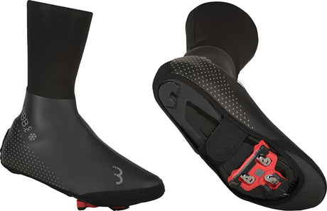 Bbb cycling ultrawear fiets overschoenen wielrennen en mtb - waterdichte overschoenen zonder rits - thermo - zwart - maat 41 42 - bws-26