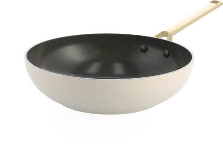Bk sublime Wok 28 cm cremeweiß
