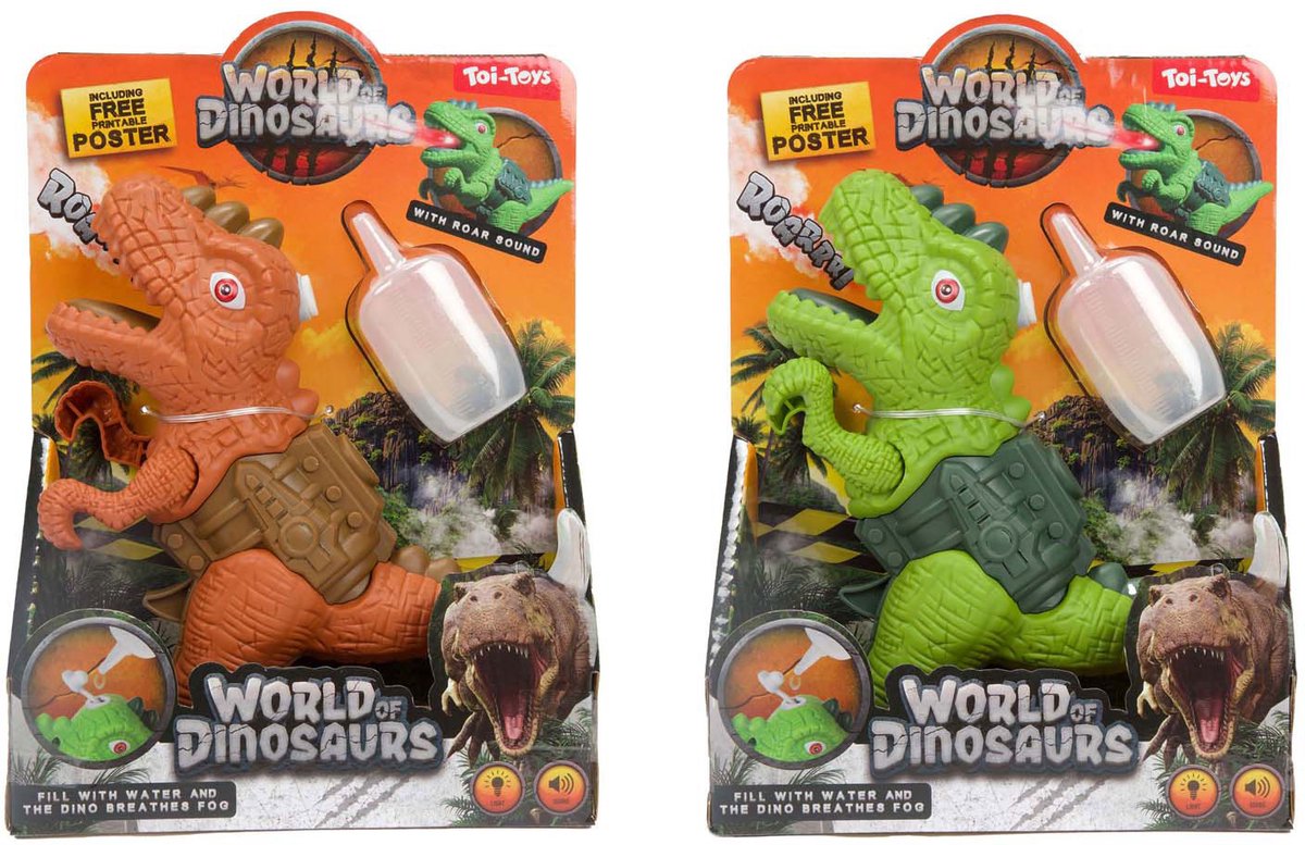 World of Dinosaurs Dino-Pistole mit Spray und Licht und Ton