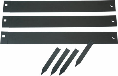 Naturgrenzgrenzen 3 PCs 91,4x10,2 cm Schwarz