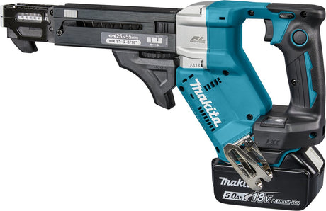 Makita dfr551rtj | LXT-Akku-Schraubendreher 18 V 25–55 mm in MBox (2 x 5,0 Ah Akku + Schnellladegerät) – dfr551rtj