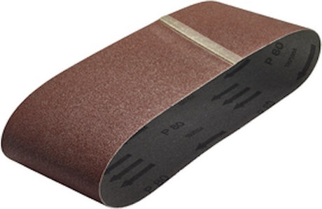 Wolfcraft - Schleifbänder Körnung 40 80 120 - 9 Stück - Bandschleifer Schleifpapier - Schleifband 100 x 560 mm - 1933100