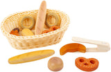Small Foot - Brotkorb aus Kunststoff mit Spielbrot, 12 Stück.