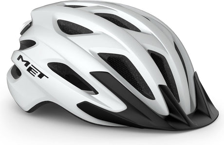 Mit Crossover-Fahrradhelm Herren Damen – City-Fahrradhelm Erwachsene – Größe M – Weiß matt