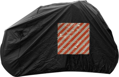 Proplus Fahrradabdeckung für 2 Fahrräder – wasserdicht – Camper-Fahrradabdeckung – Markierungstafelfach – Fahrradträgerabdeckung – Nylon – Schwarz