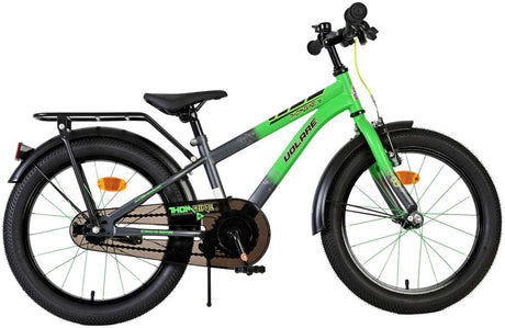 Volare Thombike Kinderfahrrad – Jungen – 18 Zoll – Grün Grau