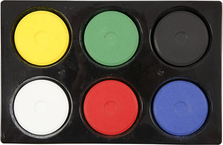 Creativ Company Aquarell-Nachfüllblöcke in Palette – Primärfarben, 6 Stück.
