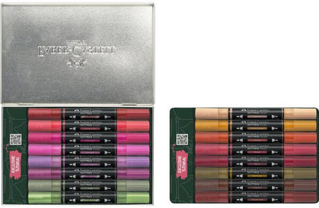 Faber-castell acrylmarker faber castell multimark bewaarblik style it home 16 stuks - fc-186017