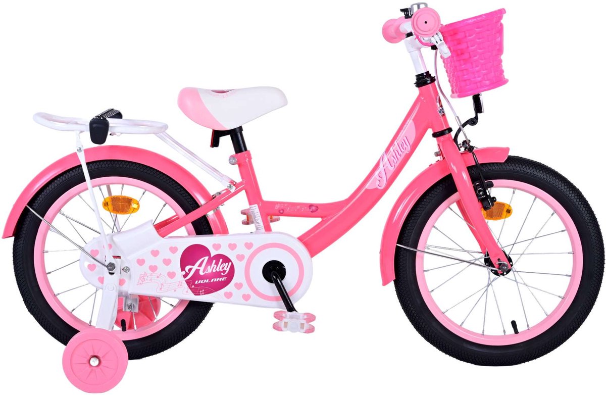 Volare Ashley Children's Bike Girls 16 Zoll rosa rot