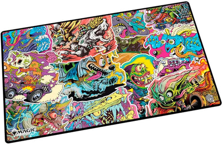 Ultimative Wache-Spielmatten-Magie: The Gathering Aetherdrift – aufgedrehte Rennfahrer-Spielmatten