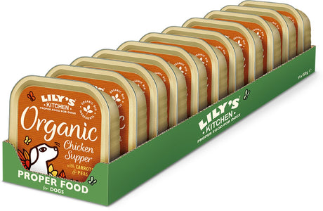 Lily's Kitchen Bio-Pastete – Nassfutter für Hunde – mit Huhn – 11 x 150 g – nl-bio-01