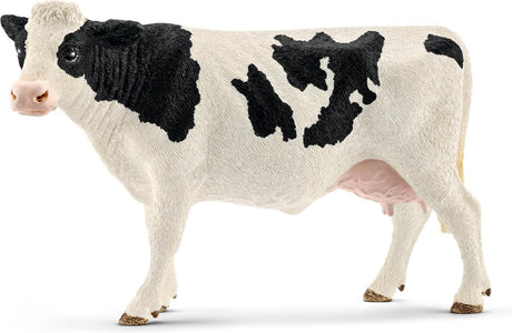 Schleich Bauernhofwelt – Kuh schwarz-weiß – Spielfigur – Kinderspielzeug für Jungen und Mädchen – 3 bis 8 Jahre – 13797