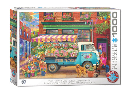 Eurographics Volkswagen – Der Blumenwagen – Bigelow-Illustrationen – 1000 Teile 68×48cm (B×H) – Puzzle
