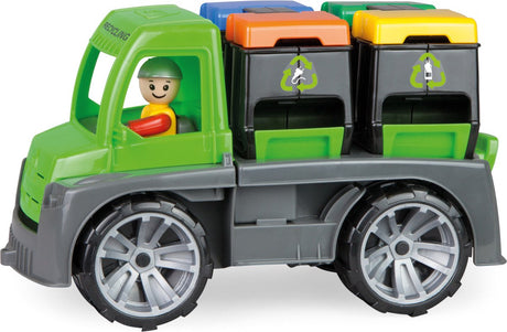 Lena vuilniswagen truxx jongens 28 x 16 cm groen grijs 2-delig