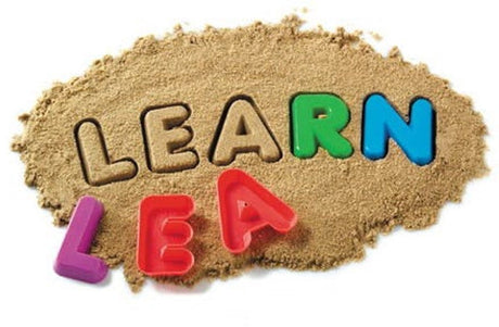 Learning resources zand vormen alfabet - hoofdletters - 2+