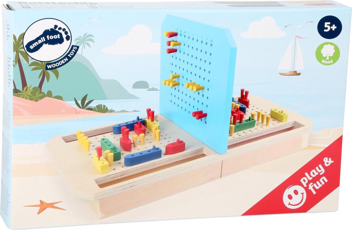 Small Foot - Denkspiel-Schlachtschiff aus Holz