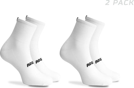 Rogelli essential dames en heren 2 pack fietssokken - wit