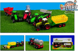 Kinder-Globus-Traktor mit Anhänger-Lichtsound 1:32