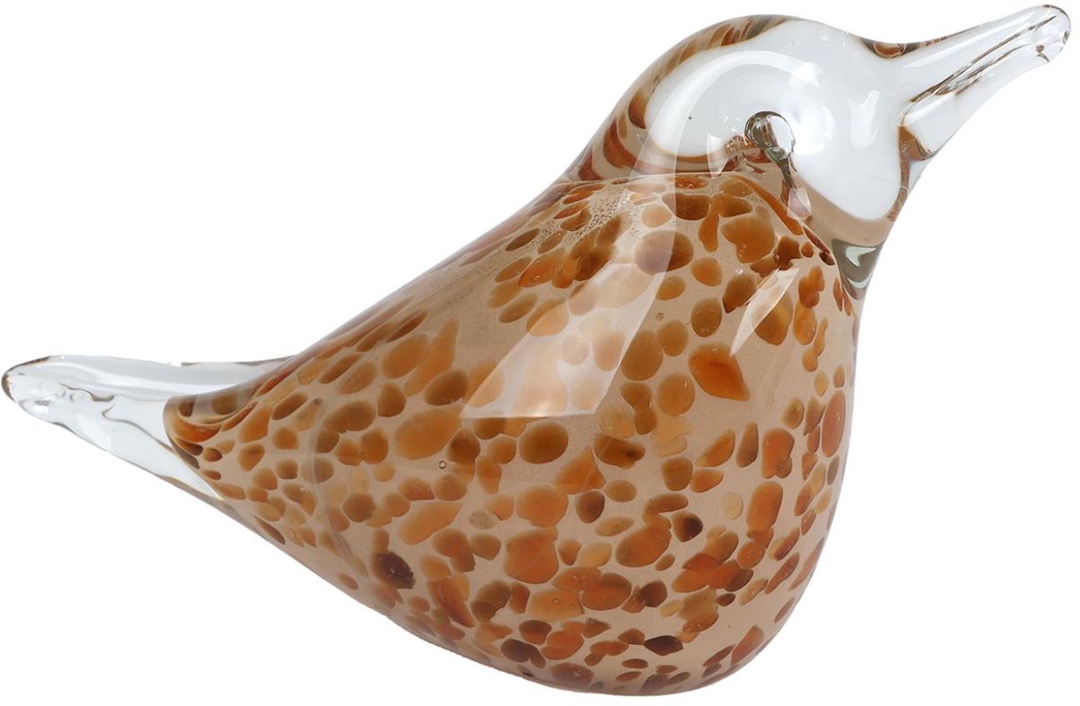 Keine Marke Skulptur Vogel Glas 15x6x9,5 cm | 2 Stk