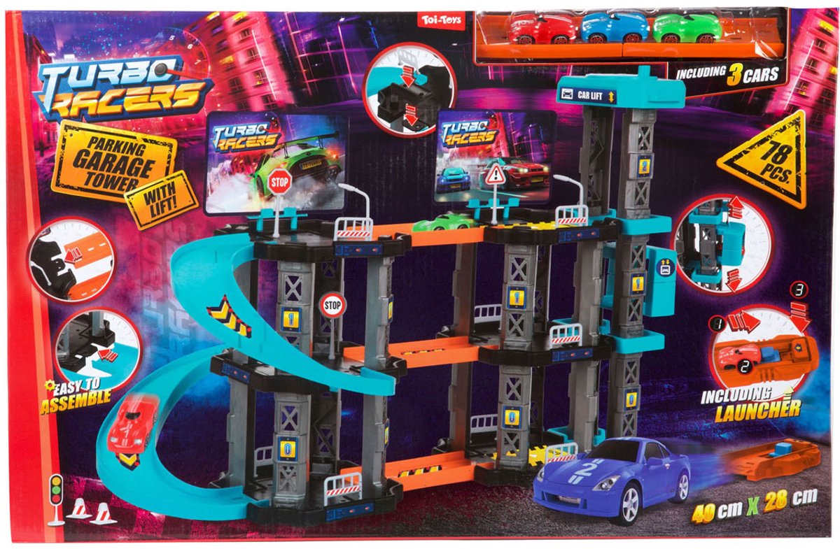 Turbo-Racer-Parkhaus mit Aufzug